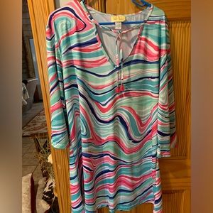 LIKE NEW Viv & Lou Swim suit Cover-up*BEAUTIFUL* SZ L/XL LN